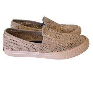 SPERRY Seaside Perforated Suede Casual Slip on Sneakers